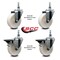 Service Caster 4 Inch Nylon 10 MM Threaded Stem Caster Set 2 Brakes SCC SCC-TS20S414-NYS-M1015-2-PLB-2 - alternate 2